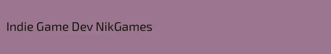 Indie Game Dev NikGames 